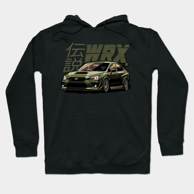 Urban Green rare WRX Sti Subie Hoodie by Dailygrind